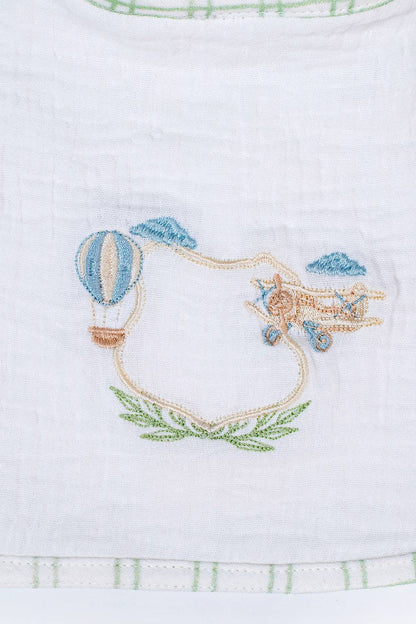 Muslin Bib Set-Peintures Sage