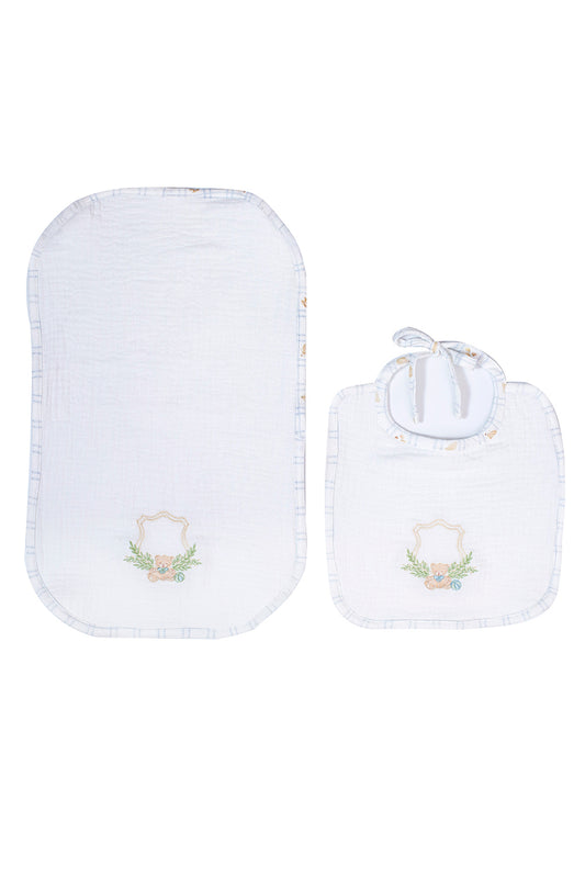 Muslin Bib Set-Treillage Gibier
