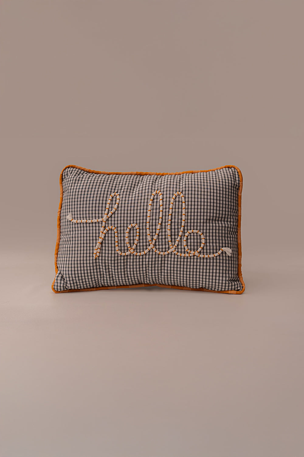 Playful Hello Small Pillow