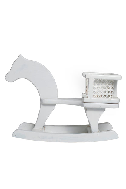 Wooden Rocking Mini Horse – Padded Seat for Toddlers