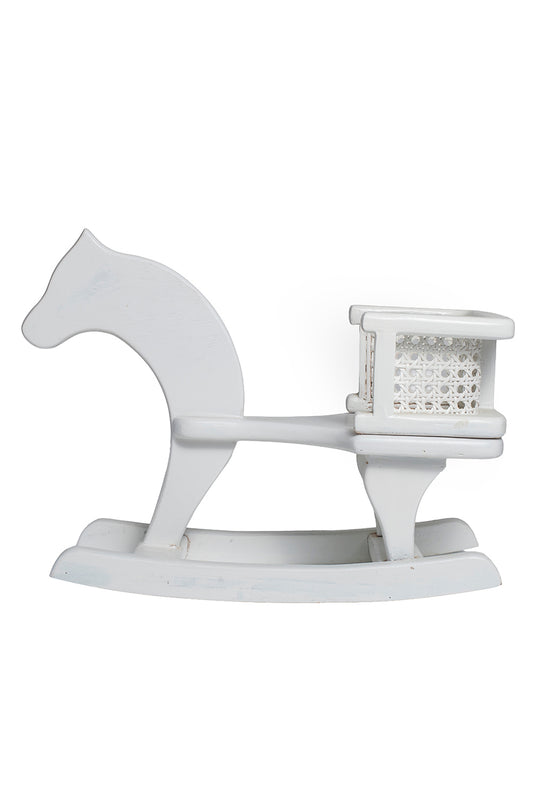Wooden Rocking Mini Horse – Padded Seat for Toddlers