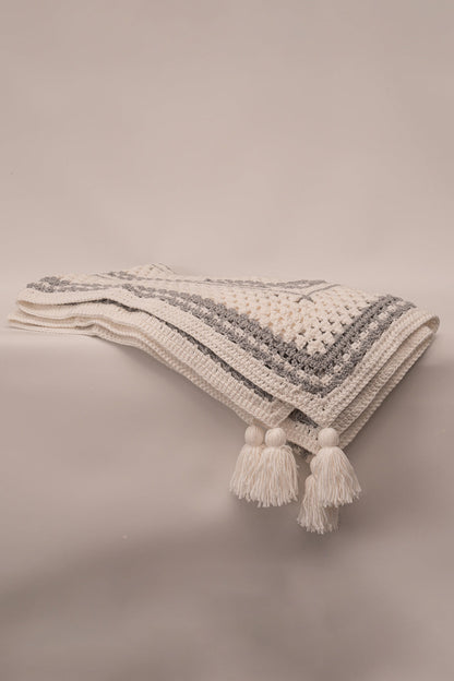Crochet Gray Throw