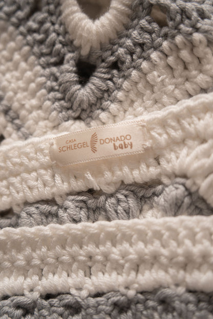 Crochet Gray Throw