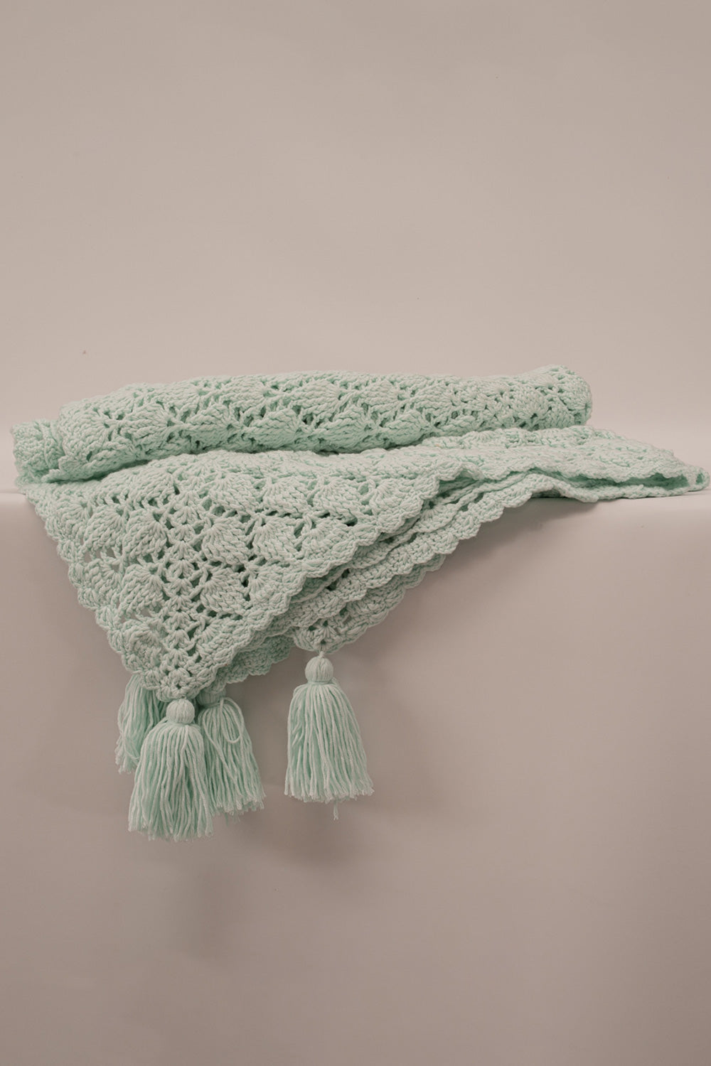 Crochet Mint Throw