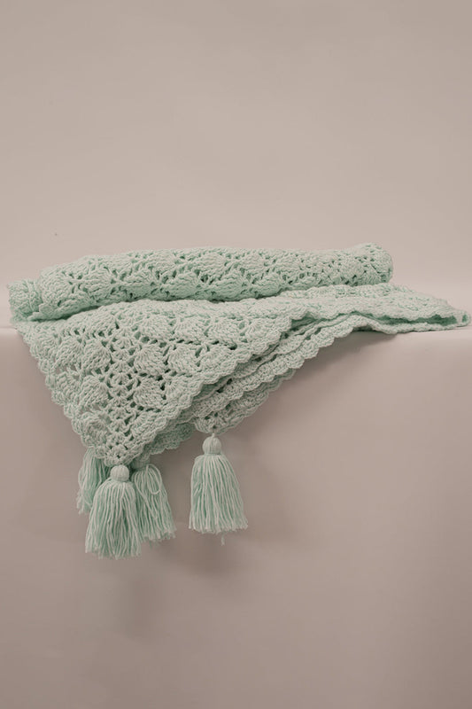 Crochet Mint Throw