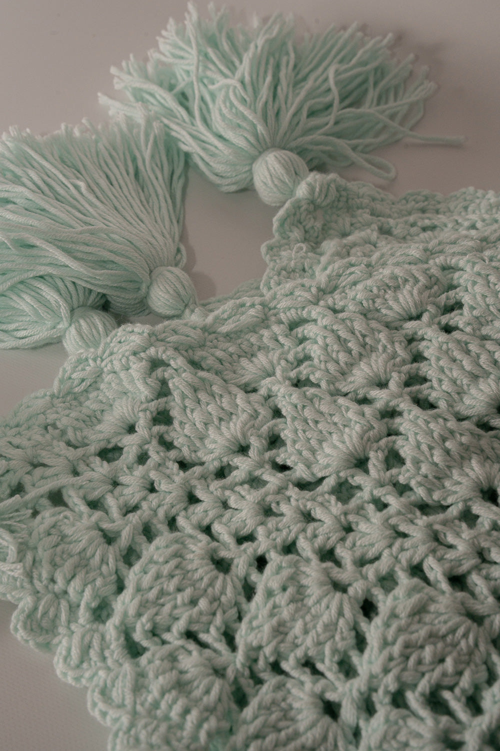 Crochet Mint Throw