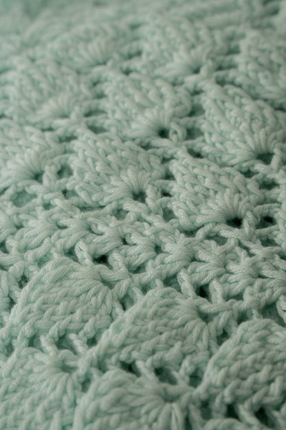 Crochet Mint Throw