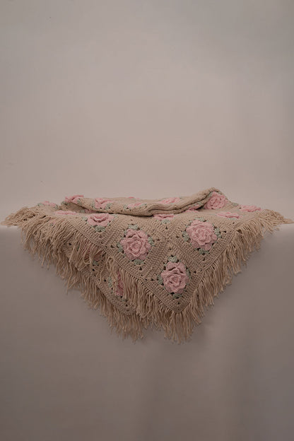 Crochet Roses Throw